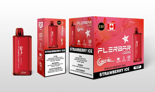 FLERBAR STRAWBERRY ICE BOX ( 10 IN A BOX )