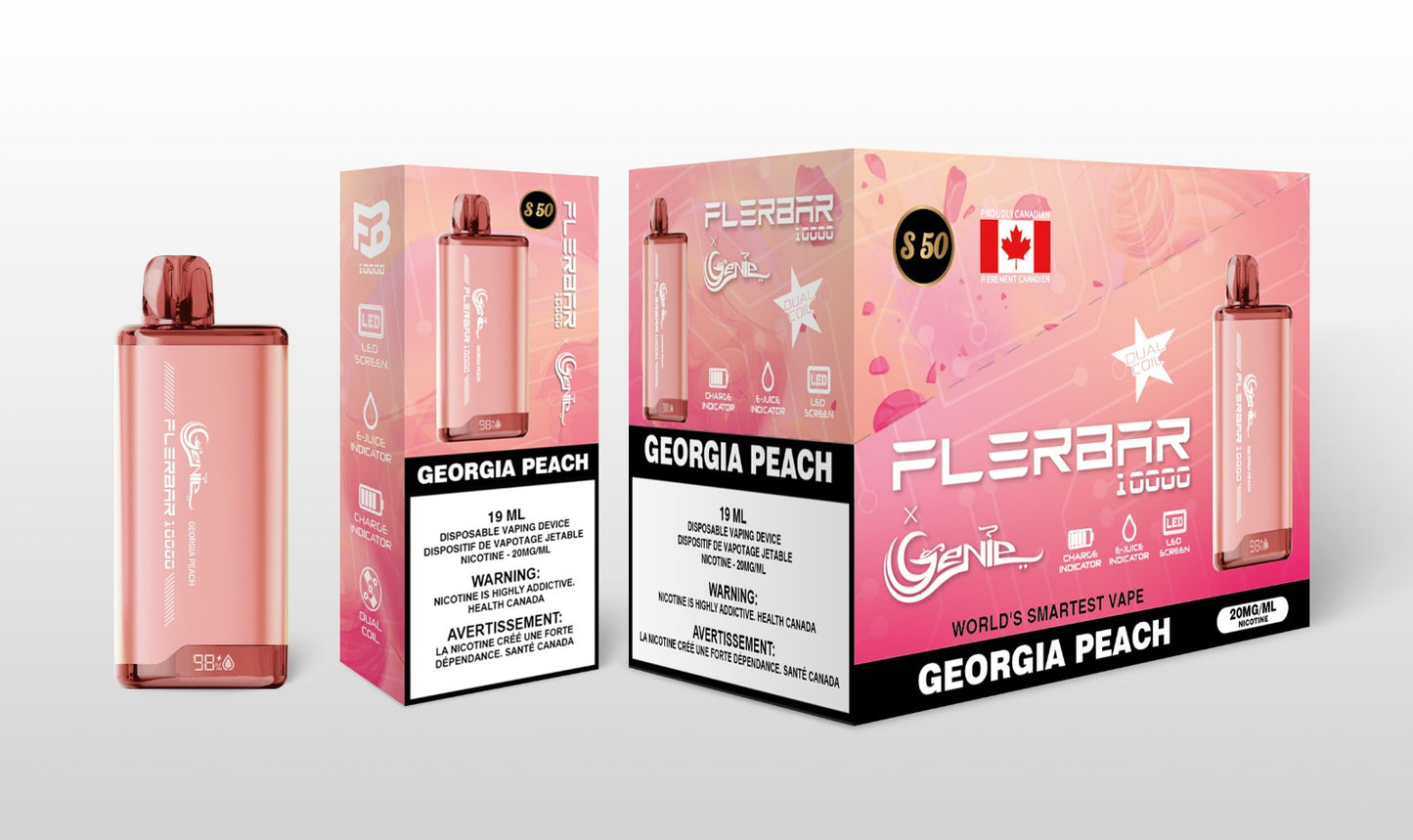 FLERBAR GEORGIA PEACH ( 10 IN A BOX )