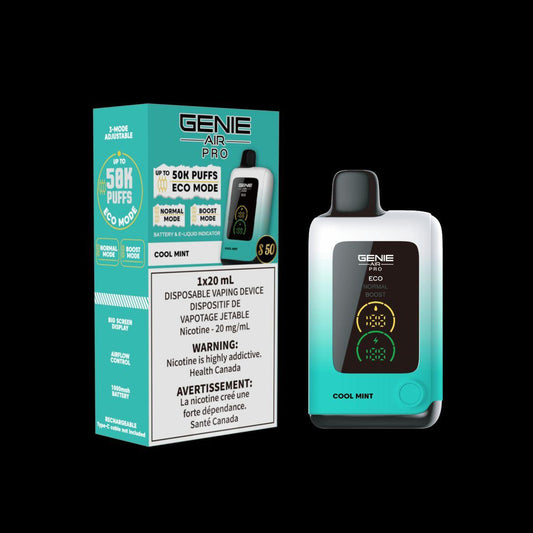 GENIE AIR PRO 50K BOX - COOL MINT (10 Pc/Box) (ON)