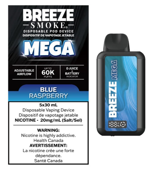 BREEZE MEGA 60K - BLUE RASPBERRY