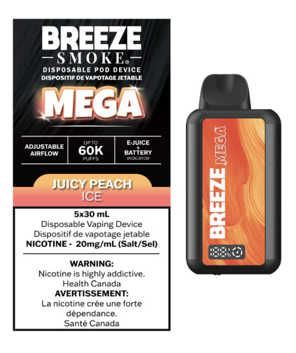 BREEZE MEGA 60K - JUICY PEACH ICE