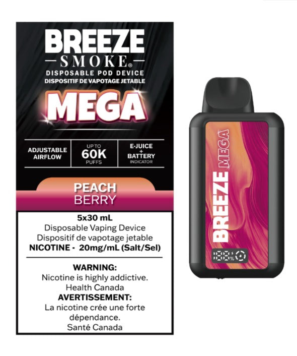 BREEZE MEGA 60K - PEACH BERRY