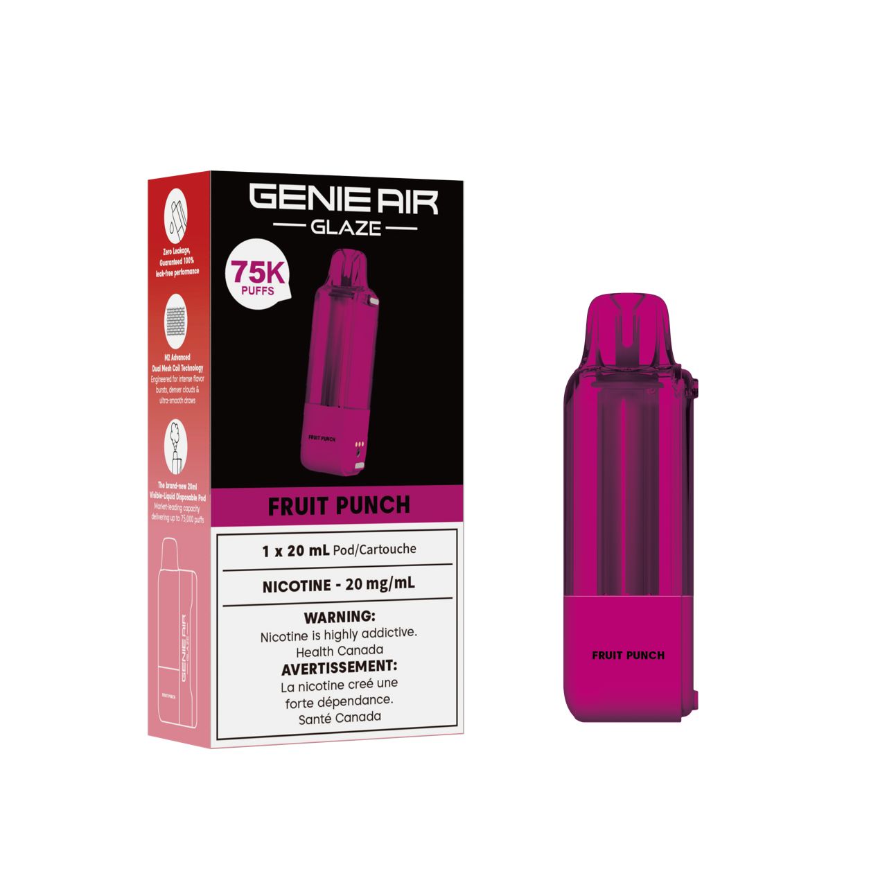 GENIE AIR GLAZE 75000 POD - FRUIT PUNCH