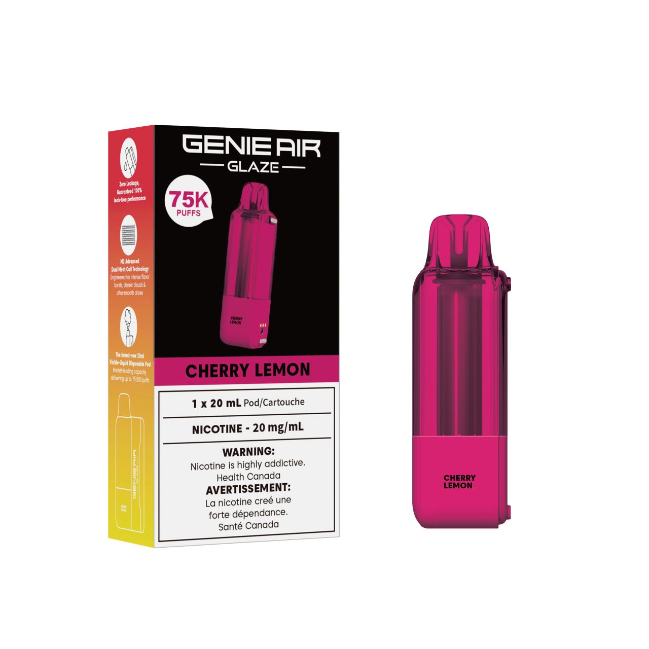 GENIE AIR GLAZE 75000 POD - CHERRY LEMON