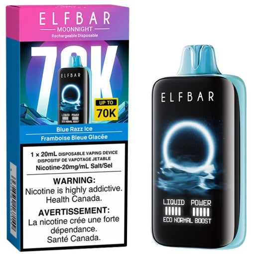 ELFBAR MOONNIGHT 70K - BLUE RAZZ ICE