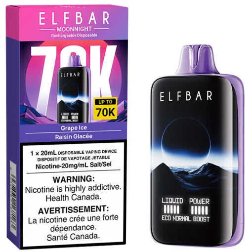 ELFBAR MOONNIGHT 70K - GRAPE ICE