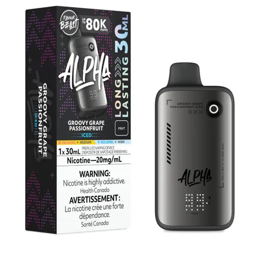 FLAVOUR BEAST ALPHA 80K - GROOVY GRAPE PASSIONFRUIT