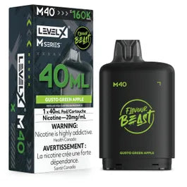 LEVELX M SERIES 160K POD - GUSTO GREEN APPLE