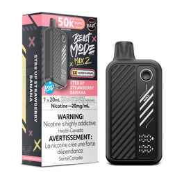 FLAVOUR BEAST MODE  MAX 2 50K - STR8 UP STRAWBERRY BANANA [ON]