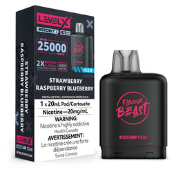 LEVEL X BOOST 25K - STRAWBERRY RASPBERRY BLUEBERRY [ON]